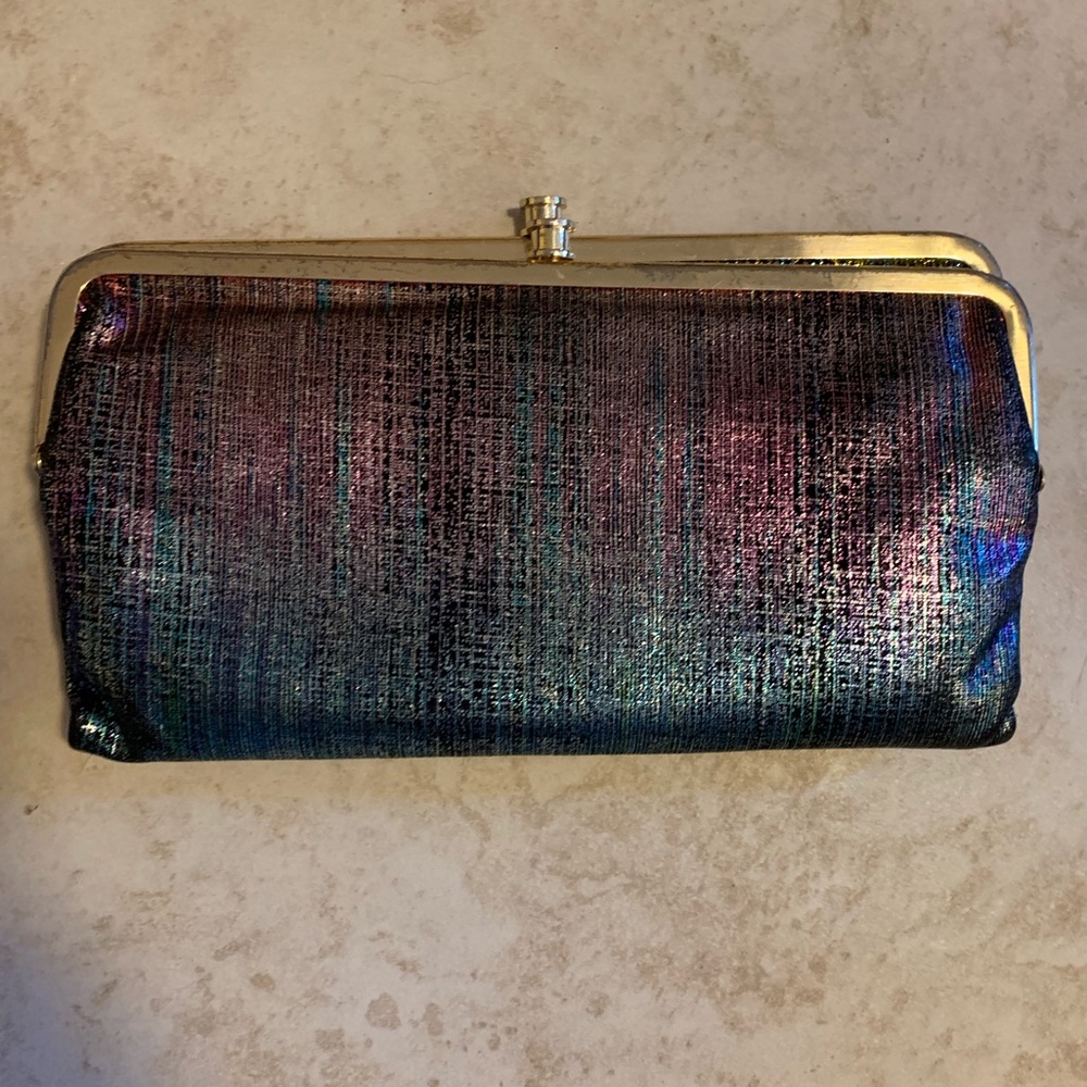 Metallic Hobo wallet